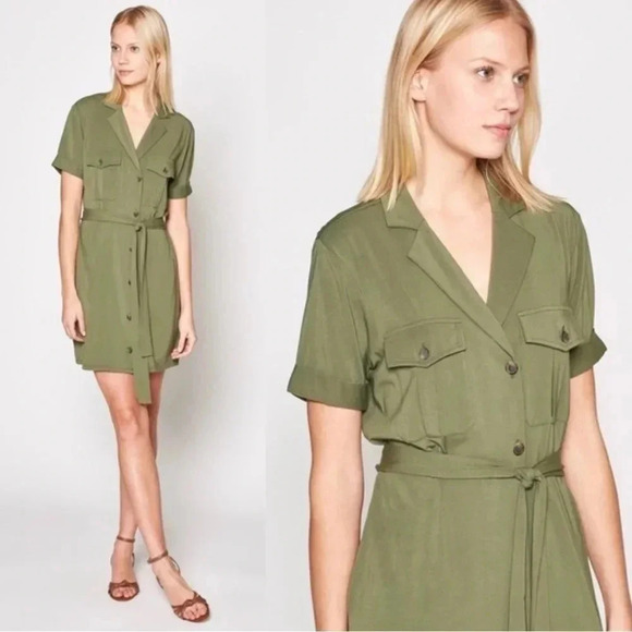Joie Jadallah Utility Belted Button Down Dress - Picture 3 of 3